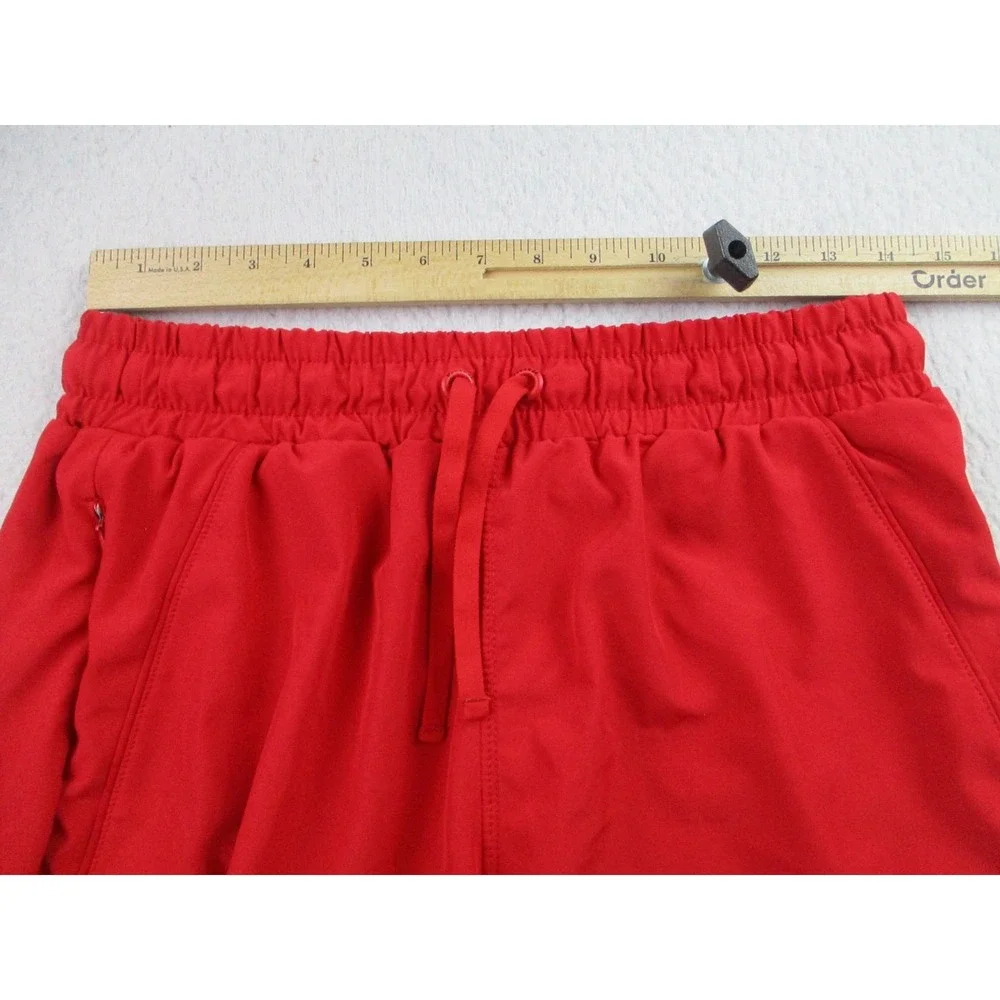 YoungLA Shorts Mens Youth XL Red Zip Pockets Athletic‎ Running Training USA